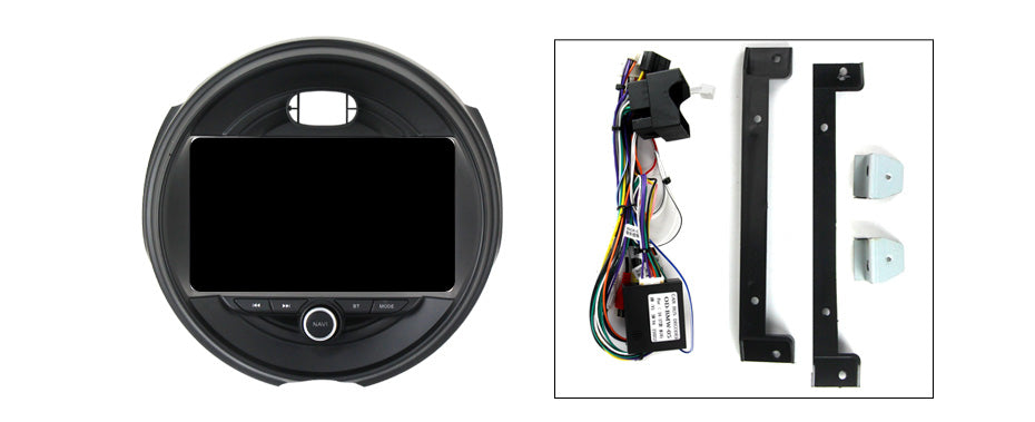 NaviFly NF Series Android 14 8G+256G 2K QLED screen CarPlay Auto DSP RDS 4GLte WIFI For BMW Mini 2014-2020 9inch