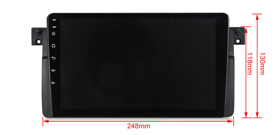 NaviFly NF Series Android 14 8G+256G 2K QLED screen CarPlay Auto DSP RDS 4GLte WIFI For BMW E46 9inch