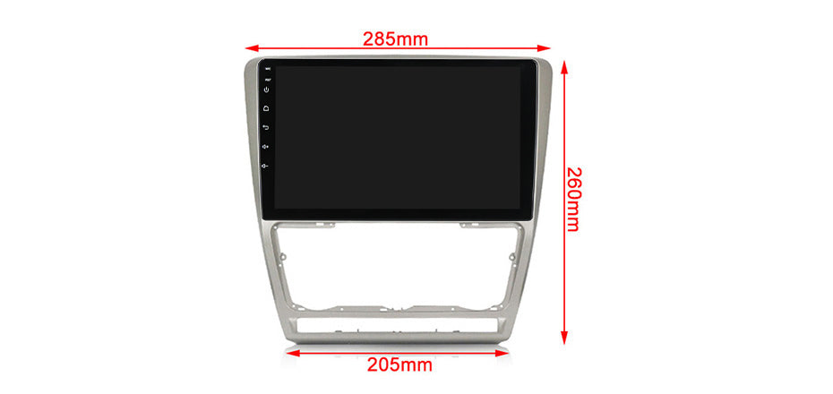 NaviFly NF Series Android 14 8G+256G 2K QLED screen CarPlay Auto DSP RDS 4GLte WIFI For Skoda Octavia 2008-2013 10inch Silver Black