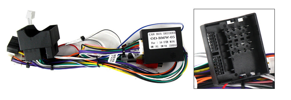 NaviFly NF Series Android 14 8G+256G 2K QLED screen CarPlay Auto DSP RDS 4GLte WIFI For BMW Mini 2014-2020 9inch