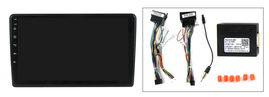 NaviFly NF Series Android 14 8G+256G 2K QLED screen CarPlay Auto DSP RDS 4GLte WIFI For Benz C CLK G Viano Vito W203 W209  W463 W639 9inch