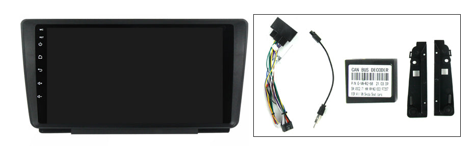 NaviFly NF Series Android 14 8G+256G 2K QLED screen CarPlay Auto DSP RDS 4GLte WIFI For Skoda Octavia 2008-2013 9inch