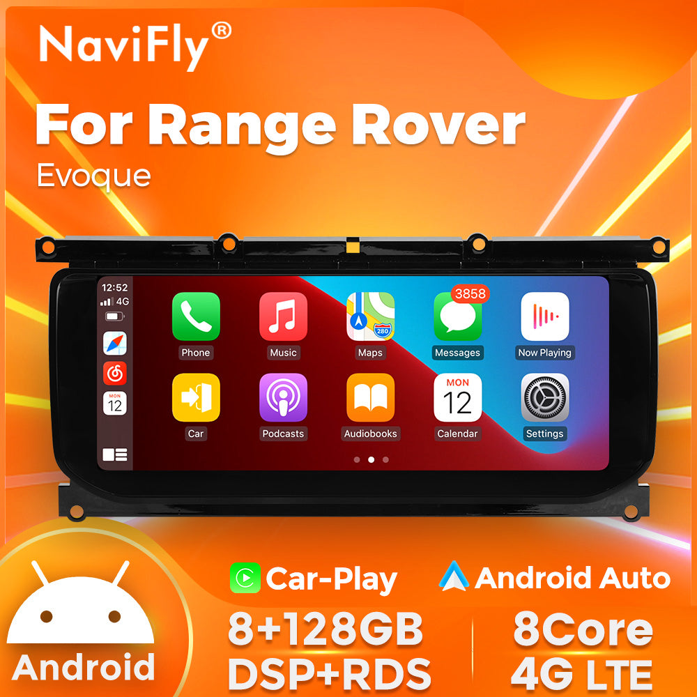 Navifly MN-B 10.25 inch Car Stereo Radio DVD Player Autoradios Android HARMAN Wifi GPS DSP FM 4G for Land Range Rover Evoque 2016-2019