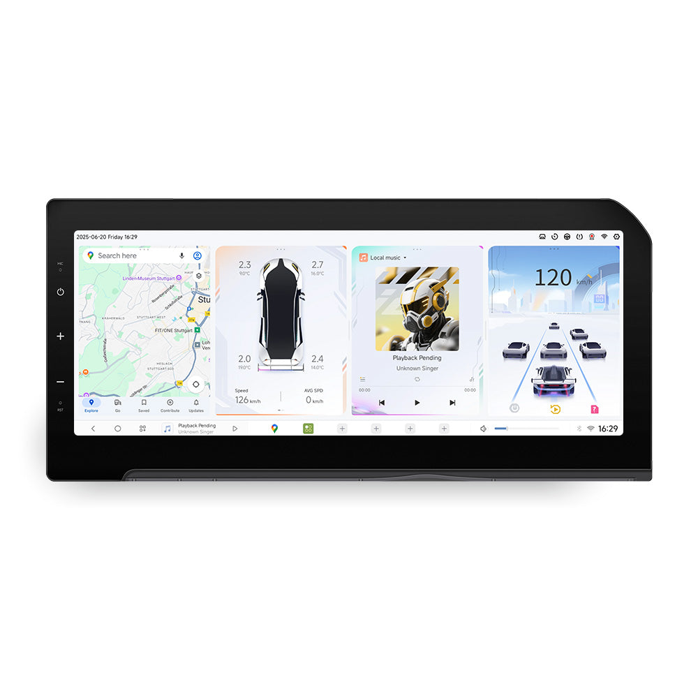 Navifly DUDU7 8core Car Audio Radio 12G+512G 12.3inch Multimedia Player 2k Screen Navigation Car-play Auto for TOYOTA Prado 2024 to present