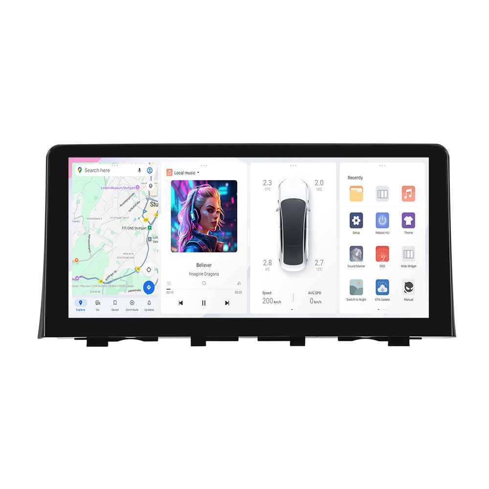 Navifly DUDU7 8core Car Audio Radio 12G+512G 10.33inch Multimedia Player 2k Screen Navigation Car-play Auto for HONDA Civic 2016-2021