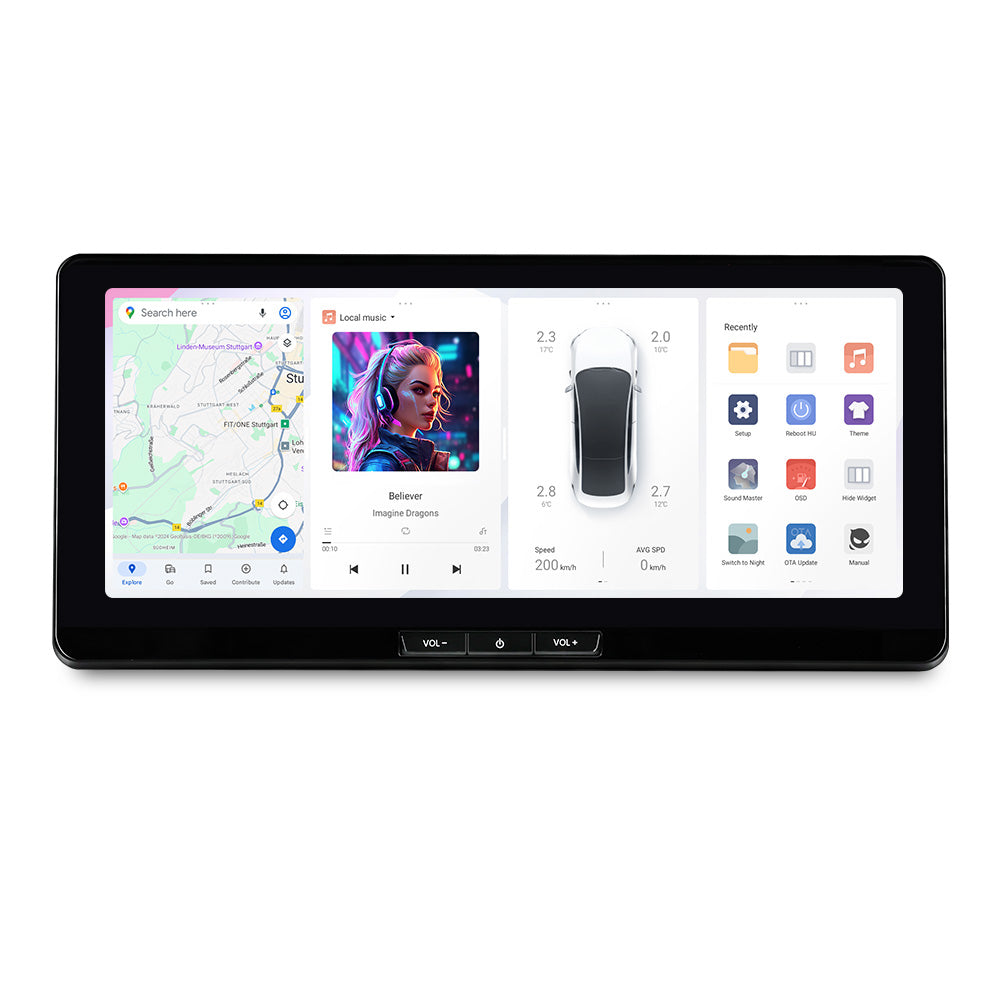 DUDU7 8core Car Audio Radio 12G+512G 12.3inch Multimedia Player 2k Screen Navigation Car-play Auto for Toyota LC300 GR 2022-2025