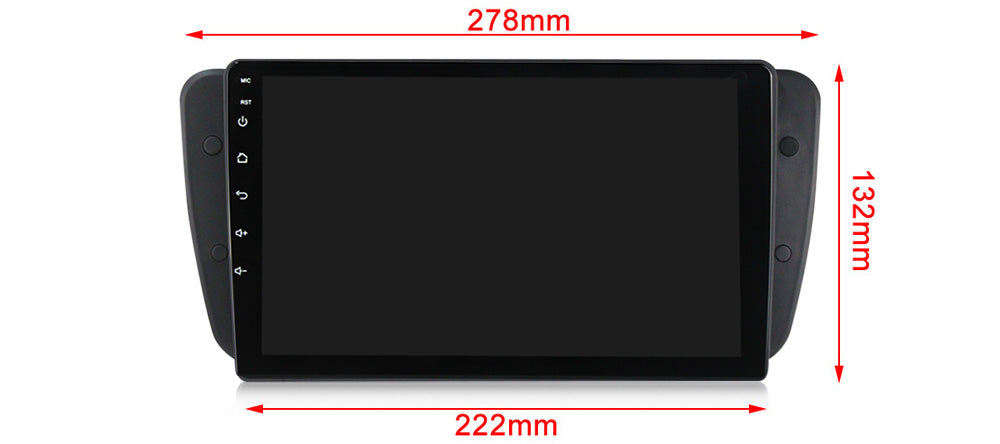 NaviFly NF Series Android 14 8G+256G 2K QLED screen CarPlay Auto DSP RDS 4GLte WIFI For Seat Ibiza 2009-2013 9inch
