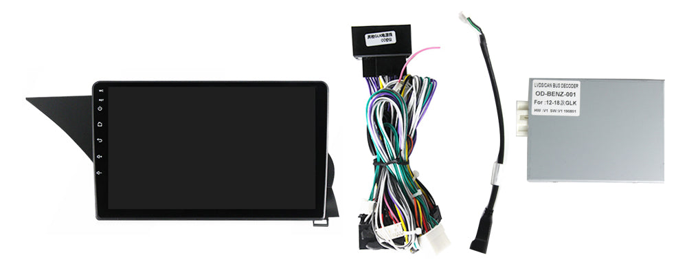 NaviFly NF Series Android 14 8G+256G 2K QLED screen CarPlay Auto DSP RDS 4GLte WIFI For Mercedes Benz GLK-Class X204 2013-2015(NTG 4.5) 9.5Inch