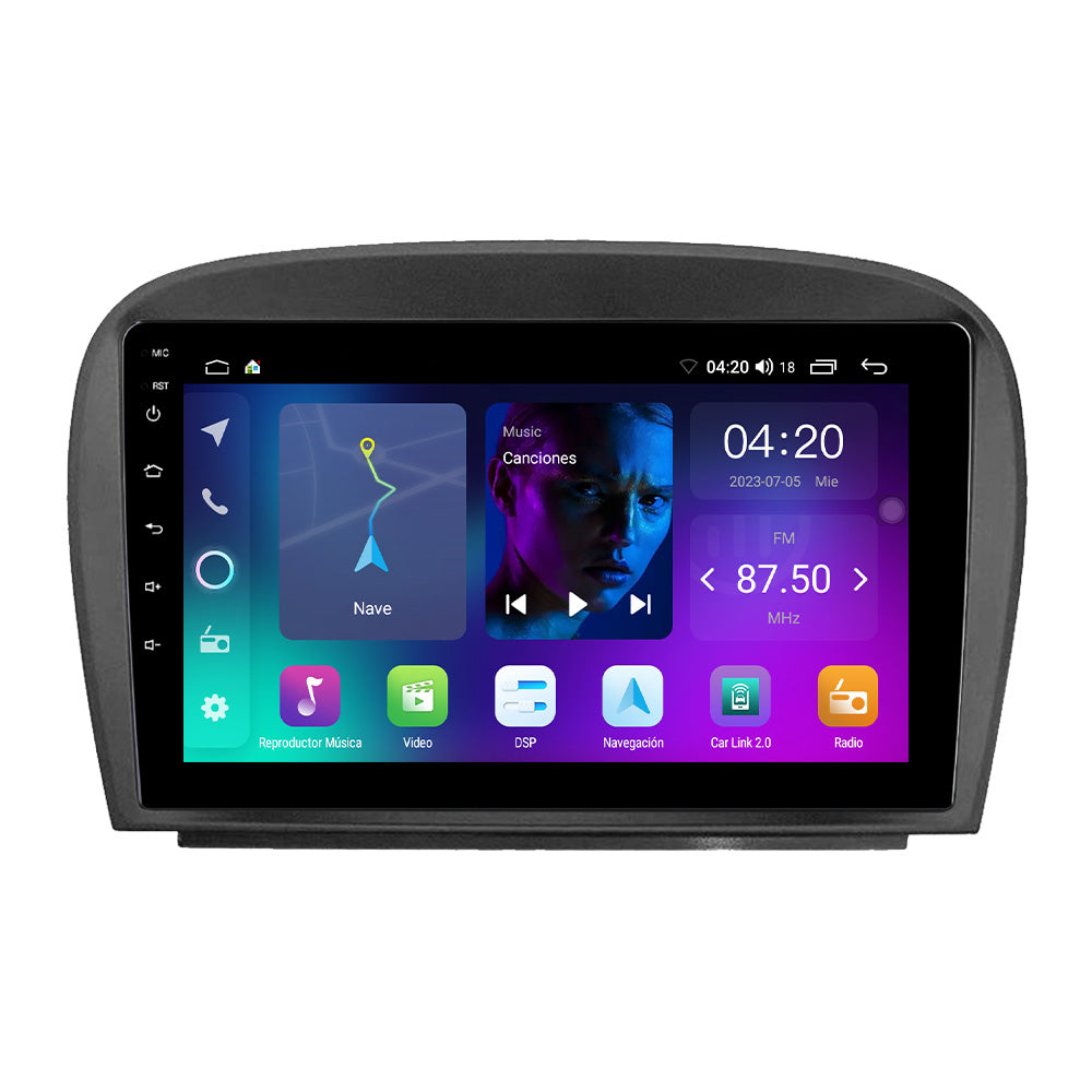 NaviFly NF Series Android 14 8G+256G 2K QLED screen CarPlay Auto DSP RDS 4GLte WIFI For Mercedes Benz SL 2001-2007 9.5Inch