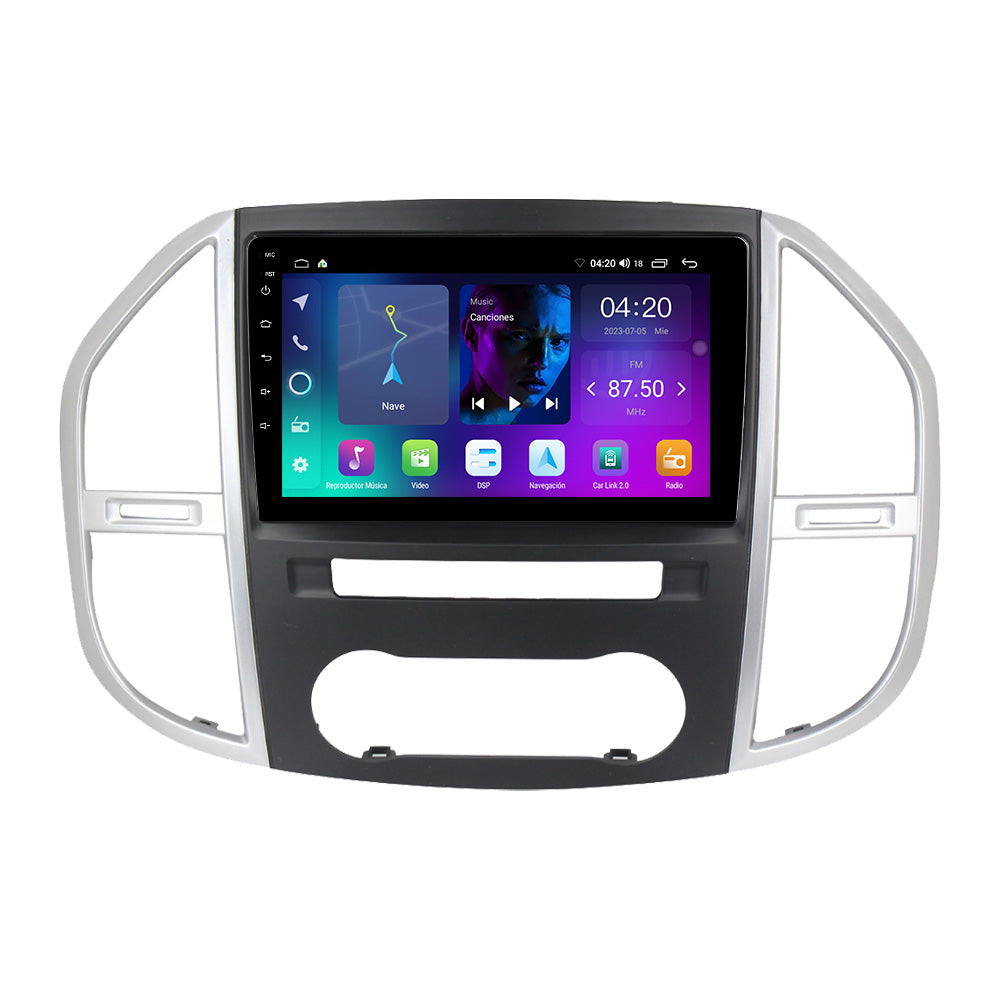 NaviFly NF Series Android 14 8G+256G 2K QLED screen CarPlay Auto DSP RDS 4GLte WIFI For Mercedes Benz Vito3 W44 2014-2020 10.36Inch