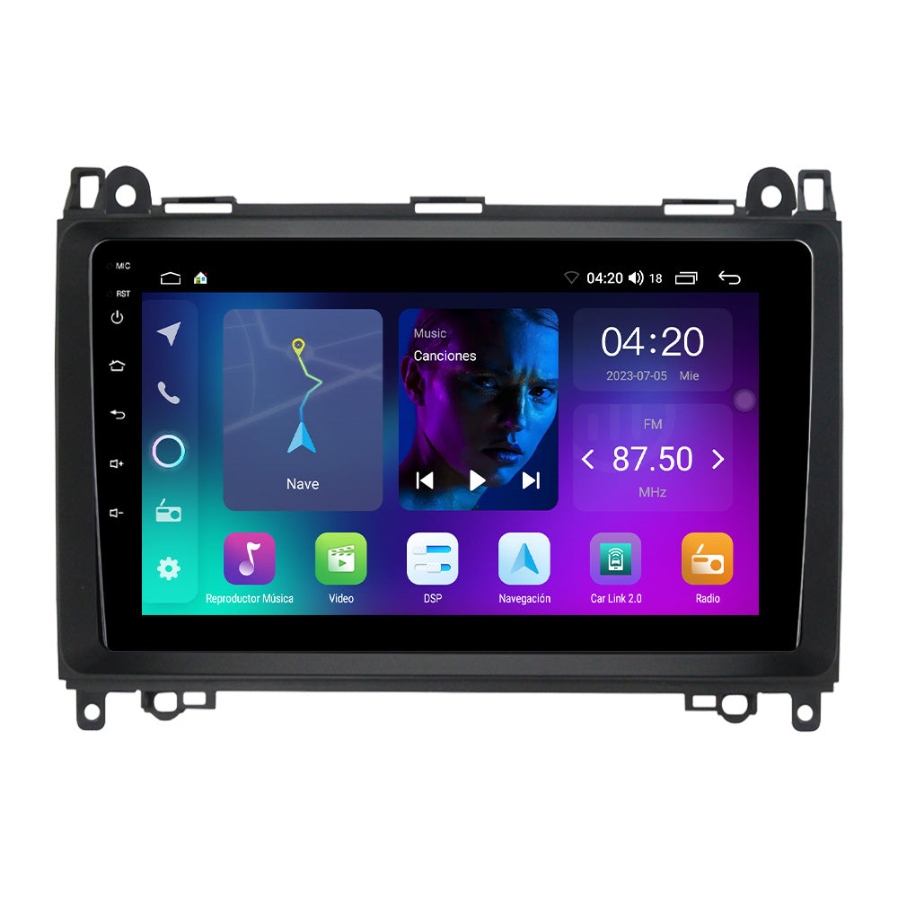 NaviFly NF Series Android 14 8G+256G 2K QLED screen CarPlay Auto DSP RDS 4GLte WIFI For Mercedes Benz B200 9.5Inch