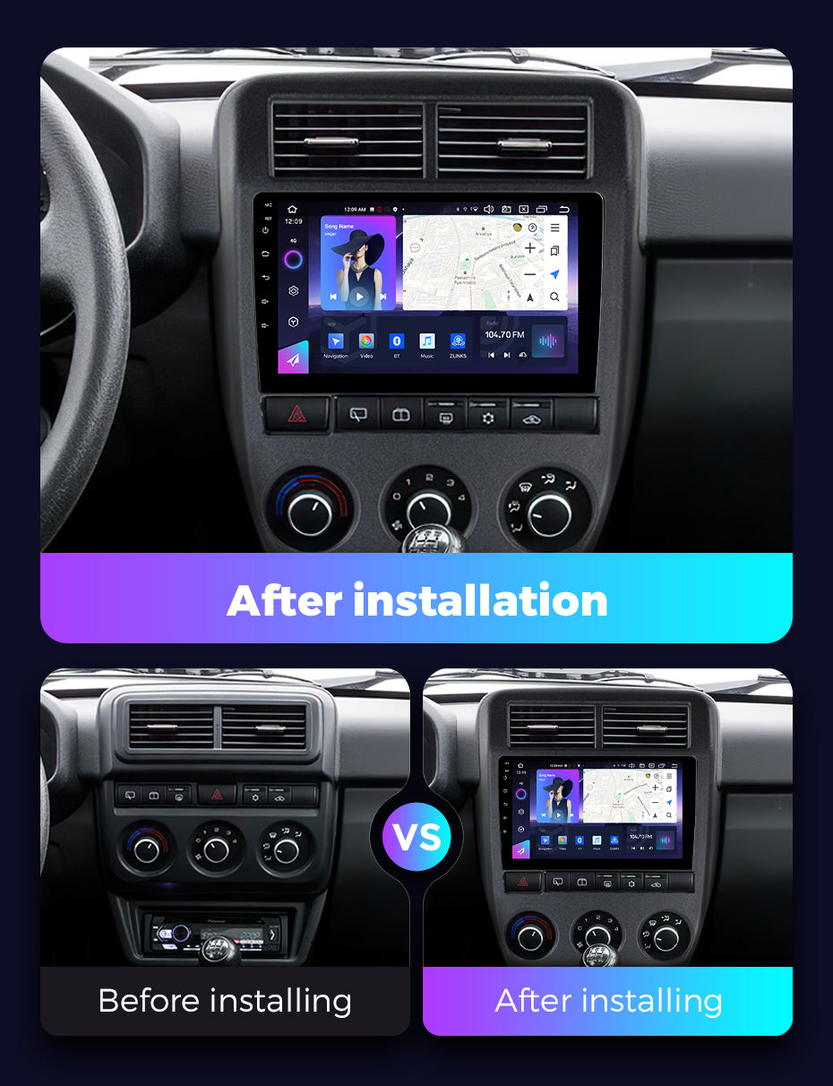 NaviFly NF Series Android 14 8G+256G 2K QLED screen CarPlay Auto DSP RDS 4GLte WIFI For LADA NIVA 2022 10inch