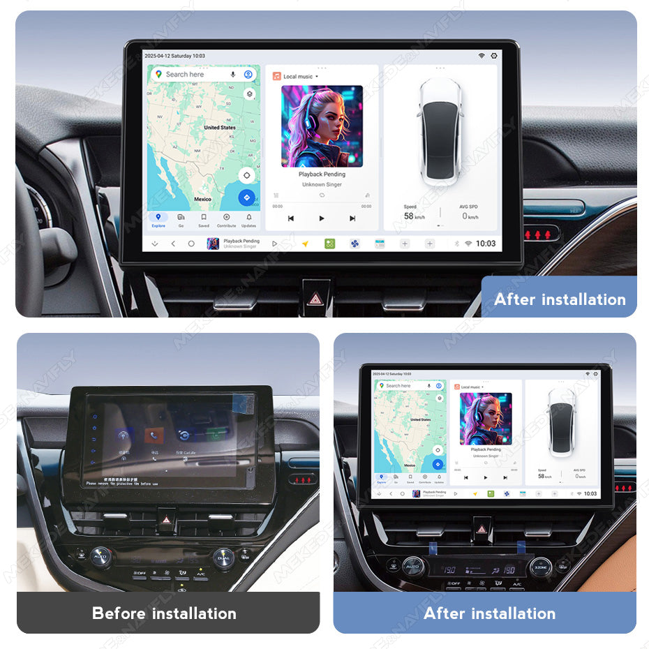 Navifly DUDU7 8core Car Audio Radio 12G+512G 12.8inch Multimedia Player 2k Screen Navigation Car-play Auto for TOYOTA Camry 2021-2023