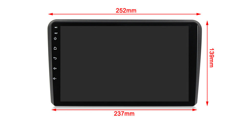 NaviFly NF Series Android 14 8G+256G 2K QLED screen CarPlay Auto DSP RDS 4GLte WIFI For Audi A3 9inch