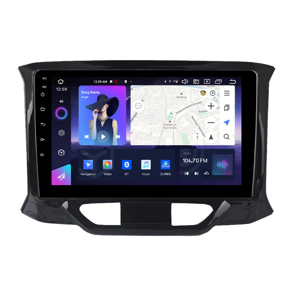 NaviFly NF Series Android 14 8G+256G 2K QLED screen CarPlay Auto DSP RDS 4GLte WIFI For LADA X-RAY 2015-2019 9inch