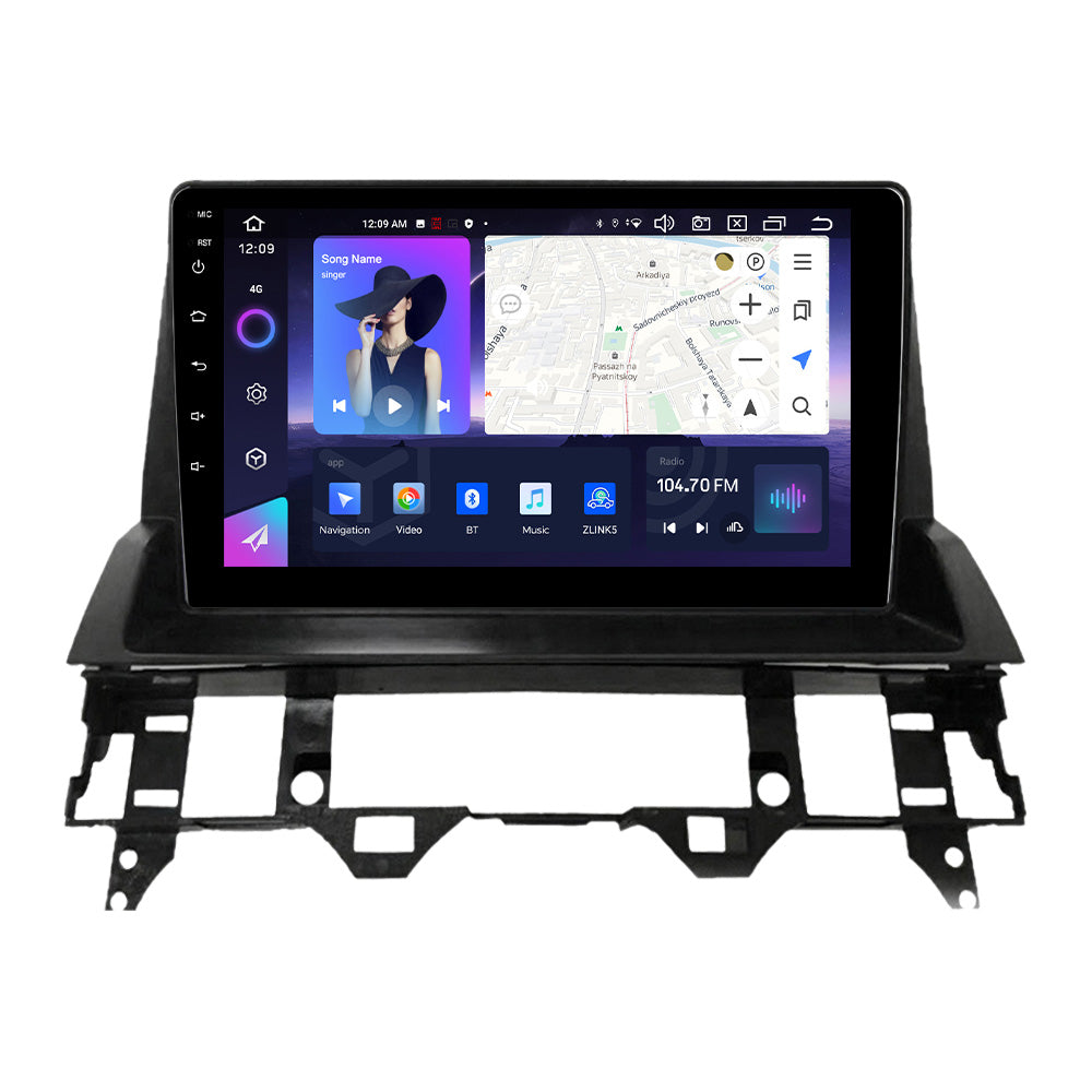 NaviFly NF Series Android 14 8G+256G 2K QLED screen CarPlay Auto DSP RDS 4GLte WIFI For Mazda 6 2002-2008 10inch