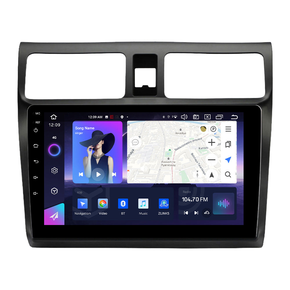 NaviFly NF Series Android 14 8G+256G 2K QLED screen CarPlay Auto DSP RDS 4GLte WIFI For Suzuki Swift 2003-2010 10inch