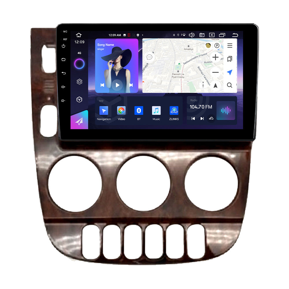 NaviFly NF Series Android 14 8G+256G 2K QLED screen CarPlay Auto DSP RDS 4GLte WIFI For Benz ML 350 (W163) 2001-2005 9inch