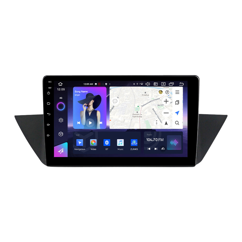 NaviFly NF Series Android 14 8G+256G 2K QLED screen CarPlay Auto DSP RDS 4GLte WIFI For BMW X1 2009-2012 10inch