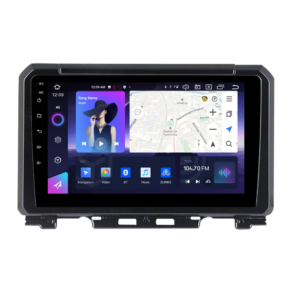 NaviFly NF Series Android 14 8G+256G 2K QLED screen CarPlay Auto DSP RDS 4GLte WIFI For Suzuki Jimny 2018-2020 9inch