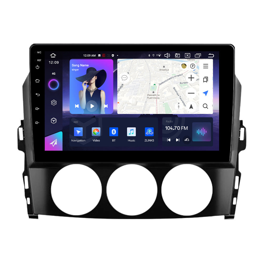 NaviFly NF Series Android 14 8G+256G 2K QLED screen CarPlay Auto DSP RDS 4GLte WIFI For Mazda MX-5 2008-2015 9inch