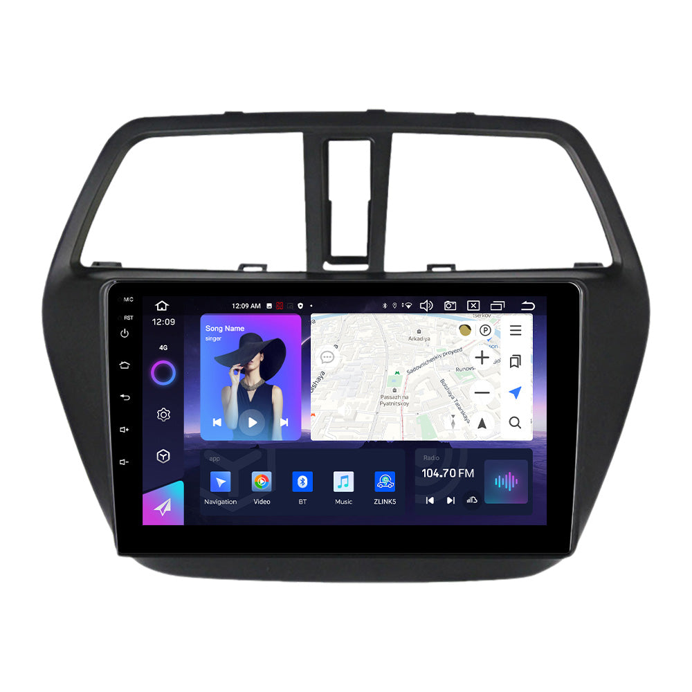 NaviFly NF Series Android 14 8G+256G 2K QLED screen CarPlay Auto DSP RDS 4GLte WIFI For Suzuki S-cross 2012-2016 9inch