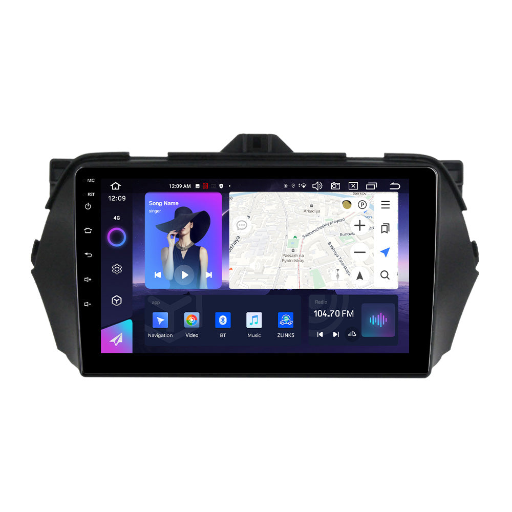 NaviFly NF Series Android 14 8G+256G 2K QLED screen CarPlay Auto DSP RDS 4GLte WIFI For Suzuki Ciaz 2014-2018 9inch