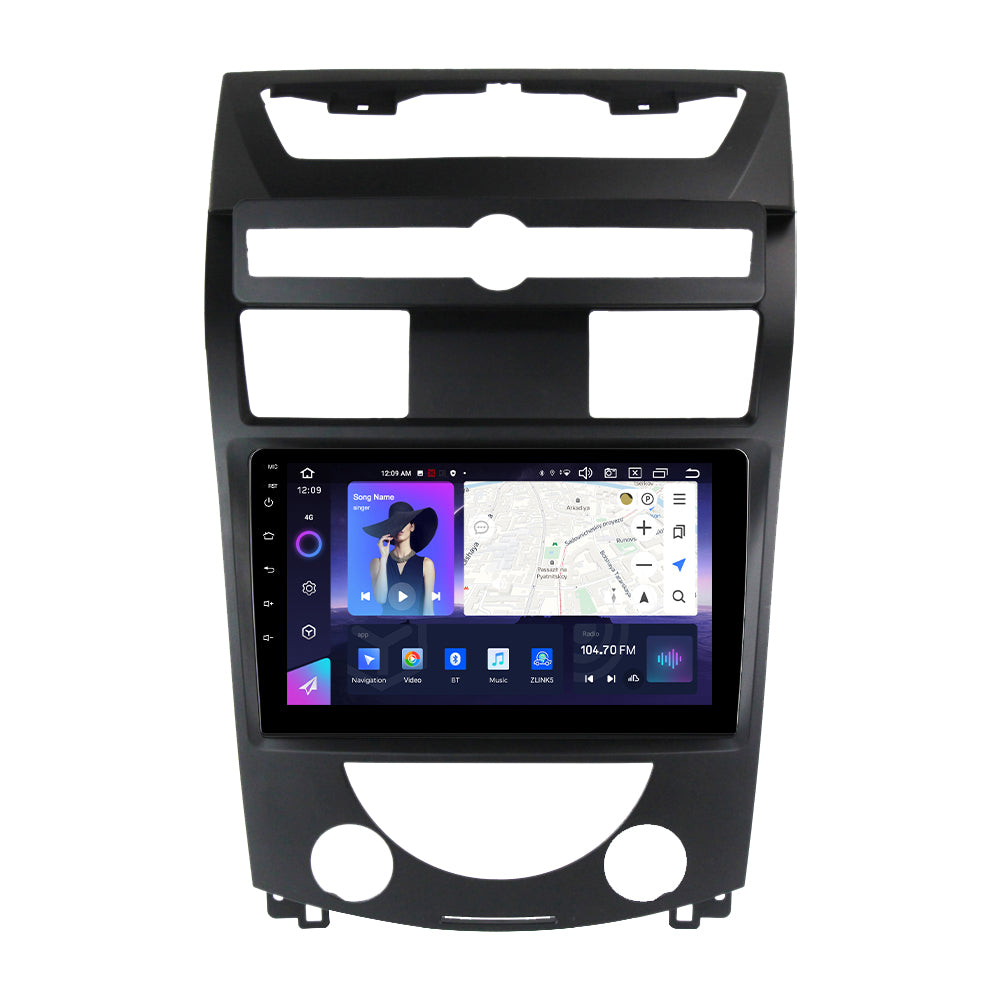 NaviFly NF Series Android 14 8G+256G 2K QLED screen CarPlay Auto DSP RDS 4GLte WIFI For Ssangyong Rexton 2006-2012 10inch