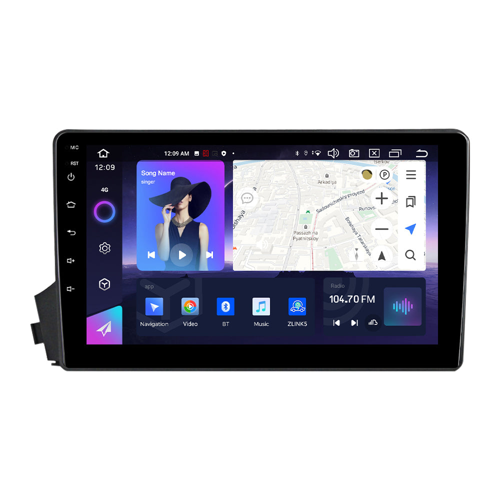 NaviFly NF Series Android 14 8G+256G 2K QLED screen CarPlay Auto DSP RDS 4GLte WIFI For Ssangyong Kyron 2005-2011 9inch