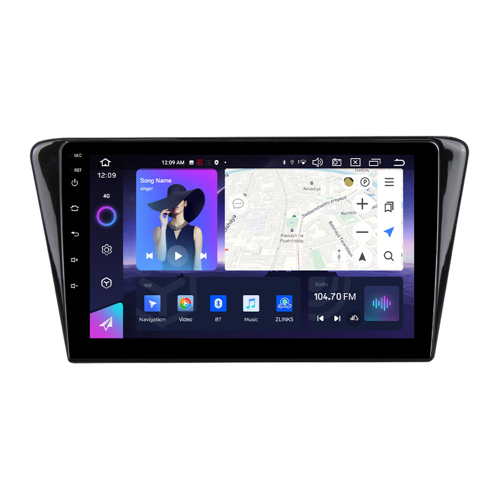 NaviFly NF Series Android 14 8G+256G 2K QLED screen CarPlay Auto DSP RDS 4GLte WIFI For Peugeot 408 2014-2018 10inch