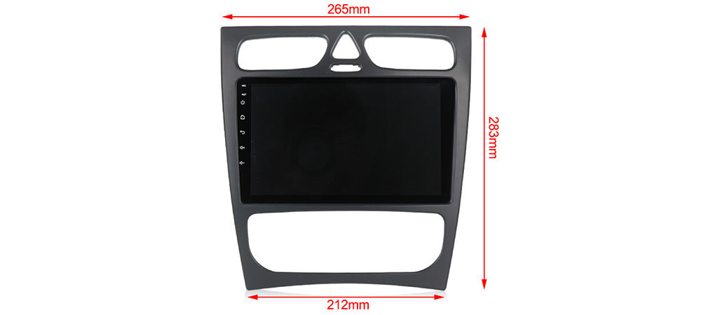 NaviFly NF Series Android 14 8G+256G 2K QLED screen CarPlay Auto DSP RDS 4GLte WIFI For Benz W209 9inch