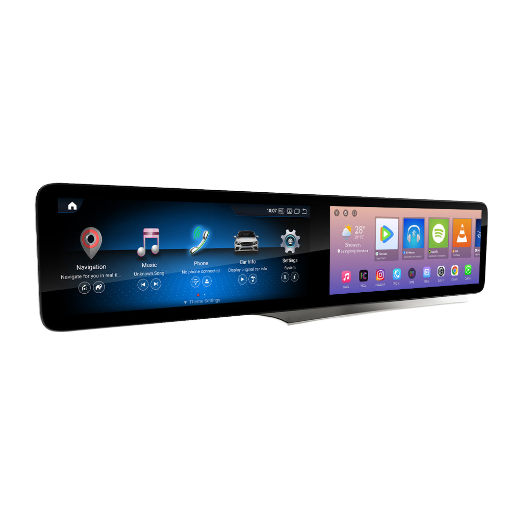 Navifly MNB Snapdragon 665 8G+128G Dual 12.3-inch interactive screen  Android Car Radio Auto Car DVD Player Car-play 4g Wifi Bt for 2015-2020 Benz C GLC NTG5.0/NTG5.5