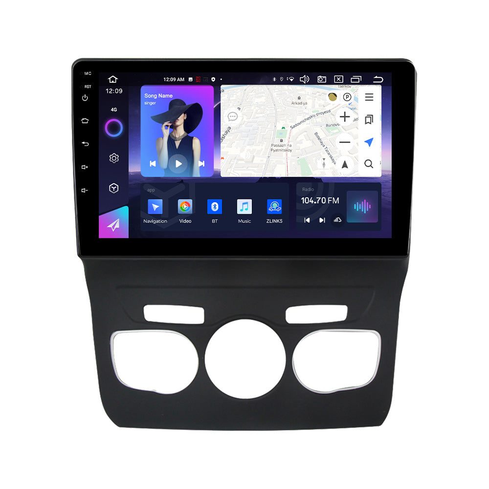 NaviFly NF Series Android 14 8G+256G 2K QLED screen CarPlay Auto DSP RDS 4GLte WIFI For Citroen C4L 2013-2016 10inch