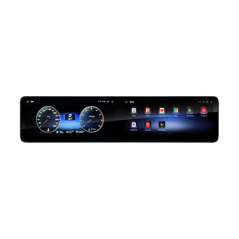 Navifly MNB Snapdragon 665 8G+128G Dual 12.3-inch interactive screen  Android Car Radio Auto Car DVD Player Car-play 4g Wifi Bt for 2013-2018 Benz A class NTG4.5/NTG5.0