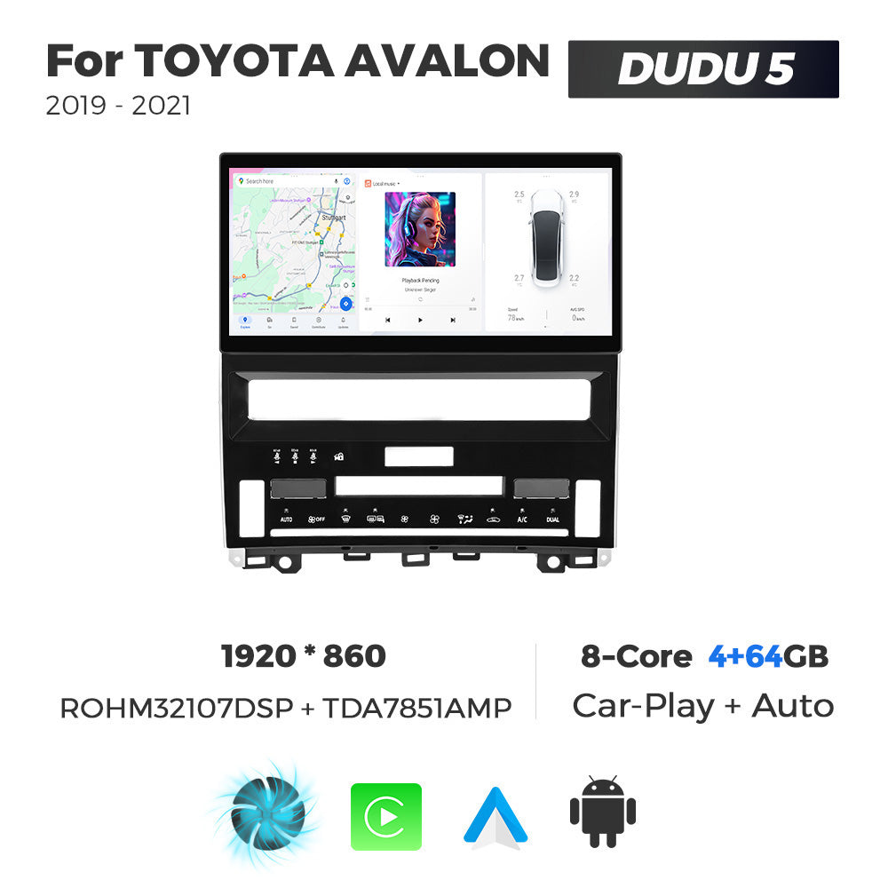 Navifly DUDU7 8core Car Audio Radio 12G+512G 12inch Multimedia Player 2k Screen Navigation Car-play Auto for TOYOTA AVALON 2019-2021