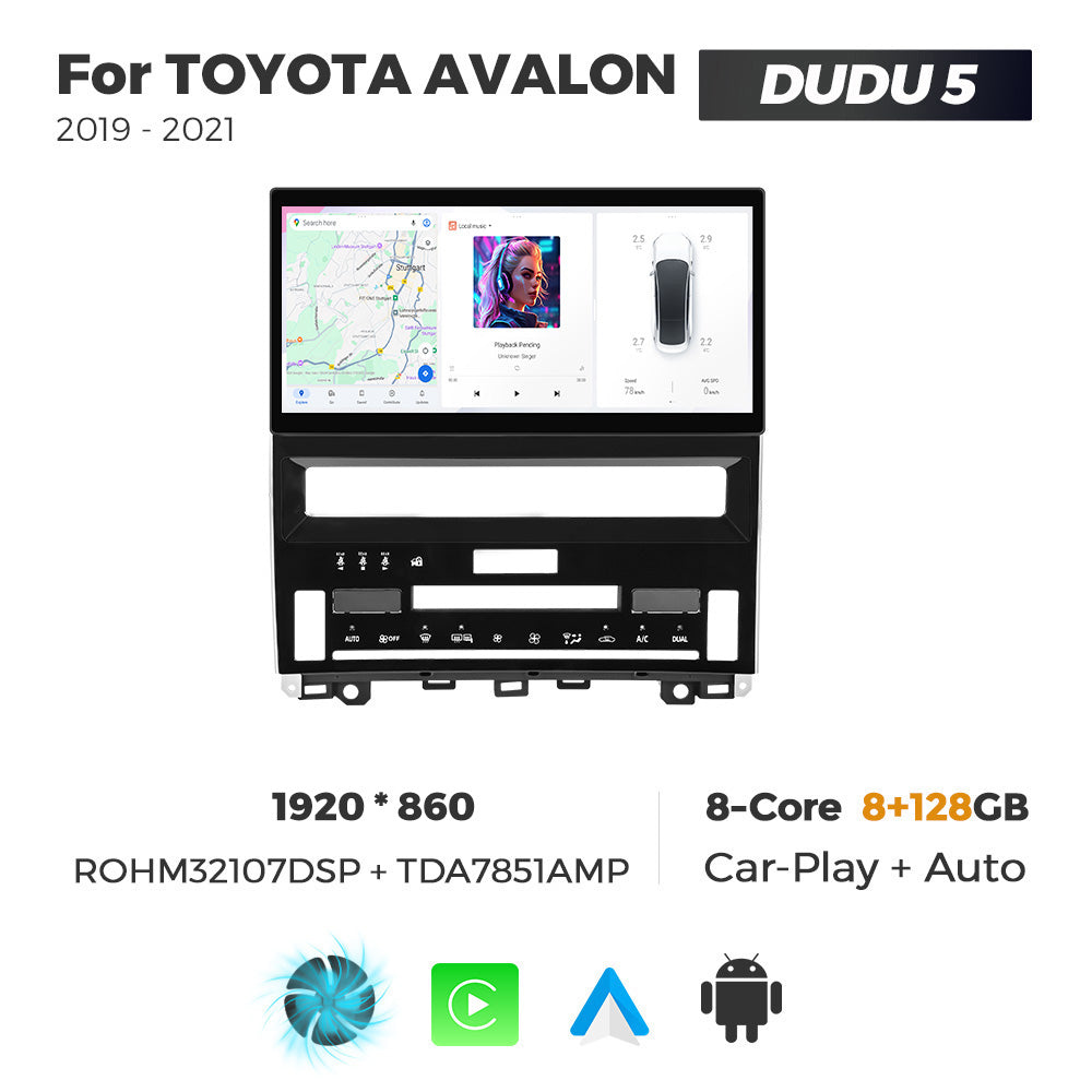 Navifly DUDU7 8core Car Audio Radio 12G+512G 12inch Multimedia Player 2k Screen Navigation Car-play Auto for TOYOTA AVALON 2019-2021