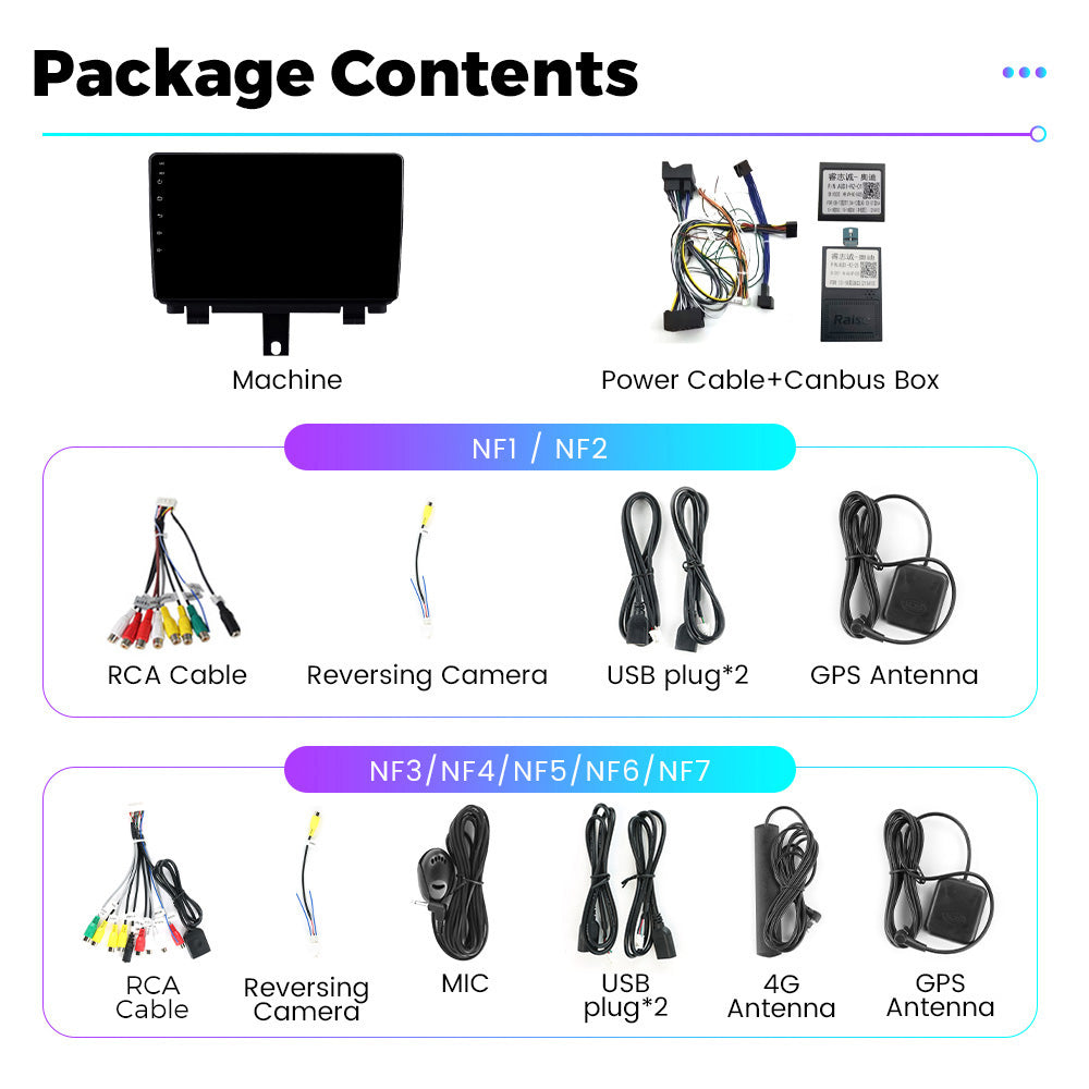 NaviFly NF Series Android 14 8G+256G 2K QLED screen CarPlay Auto DSP RDS 4GLte WIFI For Audi Q3 2013-2017 9inch