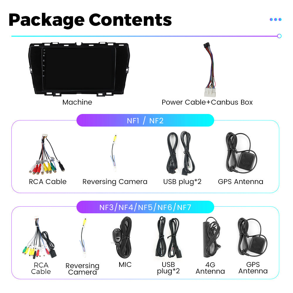 NaviFly NF Series Android 14 8G+256G 2K QLED screen CarPlay Auto DSP RDS 4GLte WIFI For SsangYong Tivoli 2019-2021 9inch