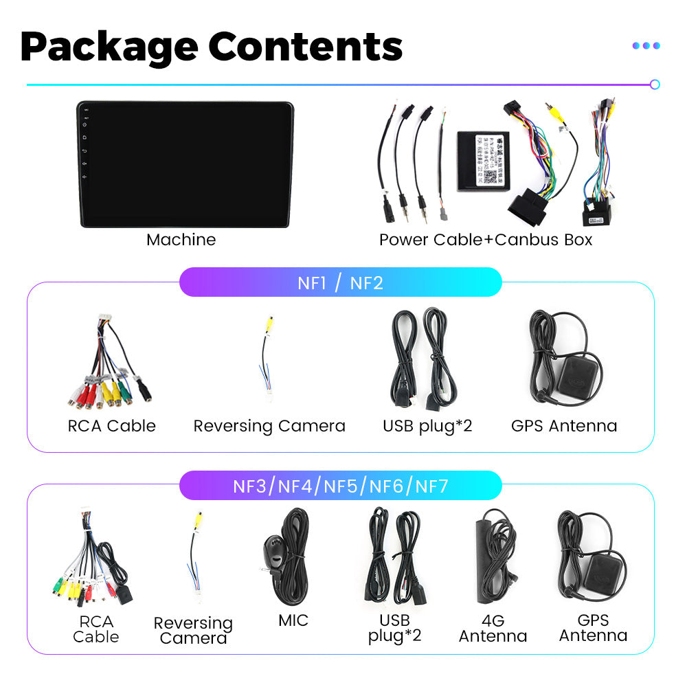 NaviFly NF Series Android 14 8G+256G 2K QLED screen CarPlay Auto DSP RDS 4GLte WIFI For Peugeot 308 2013-2017-AB 9inch