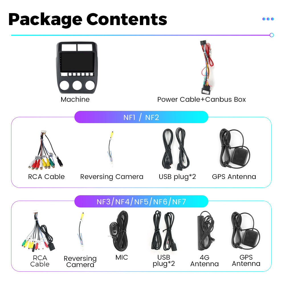 NaviFly NF Series Android 14 8G+256G 2K QLED screen CarPlay Auto DSP RDS 4GLte WIFI For LADA NIVA 2022 10inch