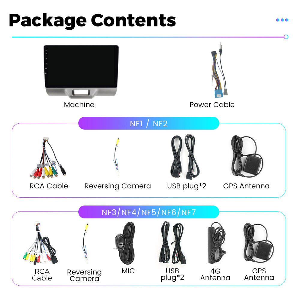 NaviFly NF Series Android 14 8G+256G 2K QLED screen CarPlay Auto DSP RDS 4GLte WIFI For Suzuki Every 2016 9inch