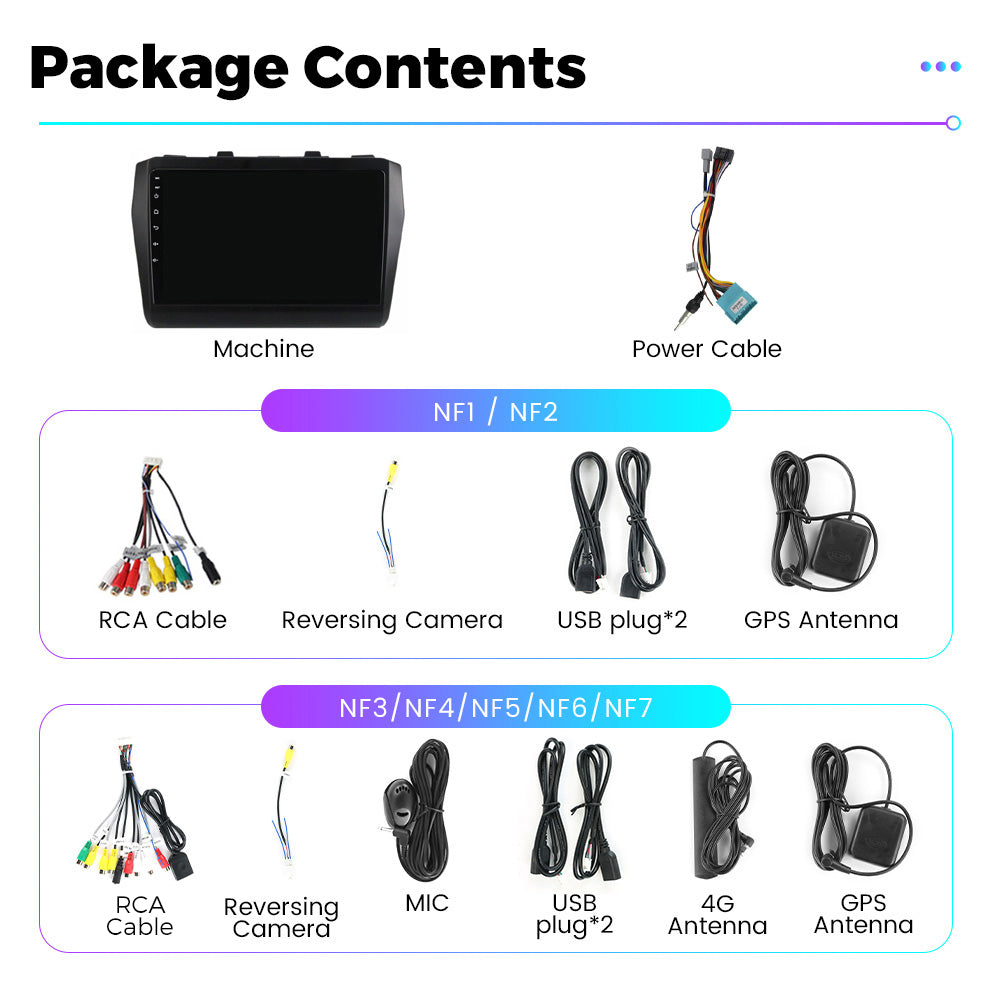 NaviFly NF Series Android 14 8G+256G 2K QLED screen CarPlay Auto DSP RDS 4GLte WIFI For Suzuki Swift 2016-2020 9inch
