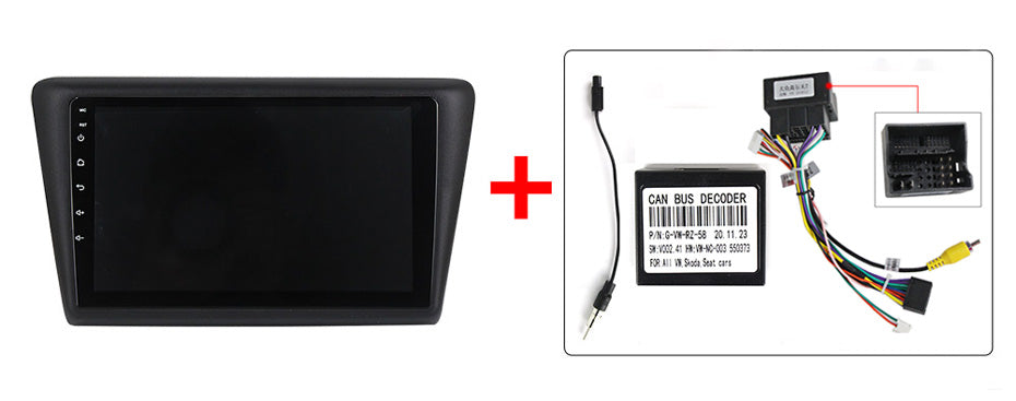 NaviFly NF Series Android 14 8G+256G 2K QLED screen CarPlay Auto DSP RDS 4GLte WIFI For Skoda Rapid 2013-2017 9inch