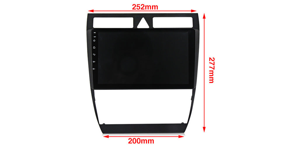 NaviFly NF Series Android 14 8G+256G 2K QLED screen CarPlay Auto DSP RDS 4GLte WIFI For Audi A6 S6 1999-2004 9inch