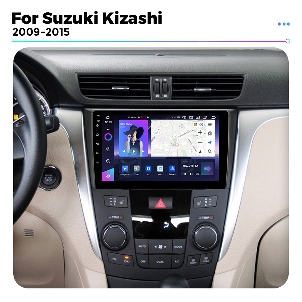 NaviFly NF Series Android 14 8G+256G 2K QLED screen CarPlay Auto DSP RDS 4GLte WIFI For Suzuki Kizashi 2009-2015 9inch