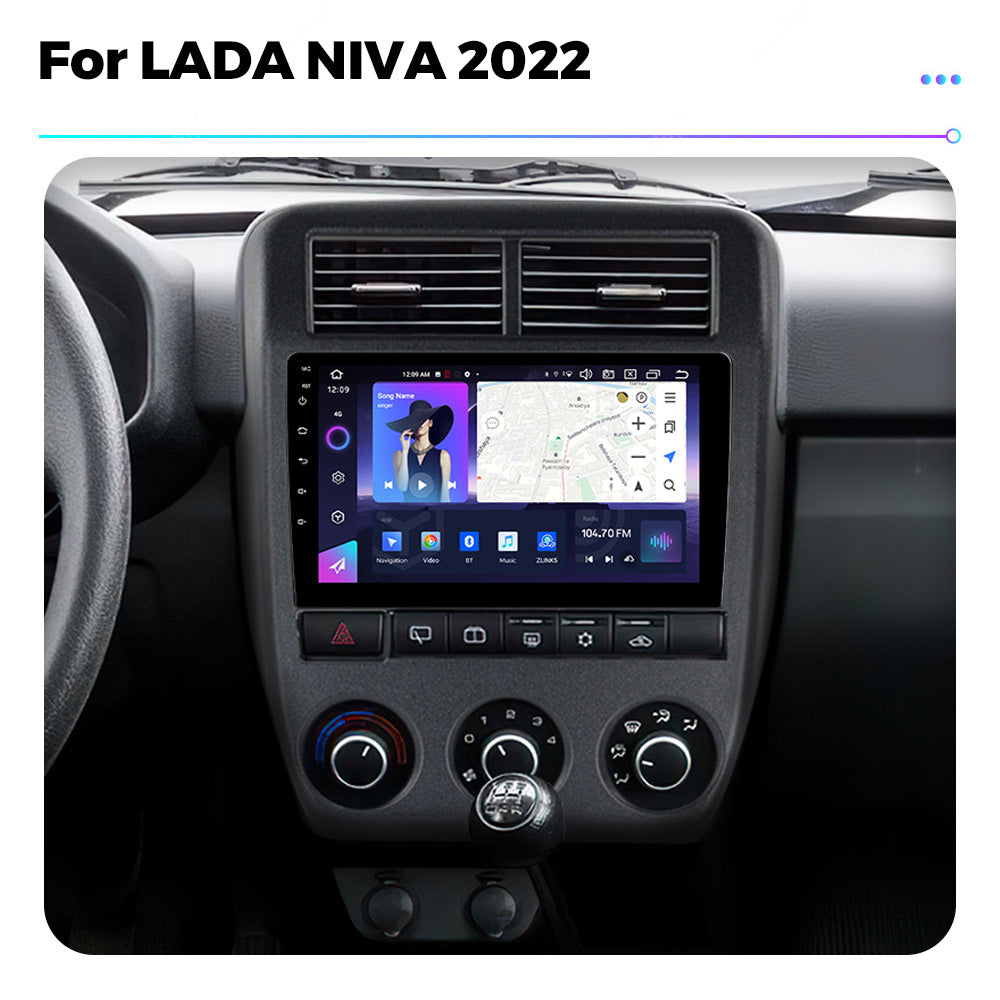 NaviFly NF Series Android 14 8G+256G 2K QLED screen CarPlay Auto DSP RDS 4GLte WIFI For LADA NIVA 2022 10inch