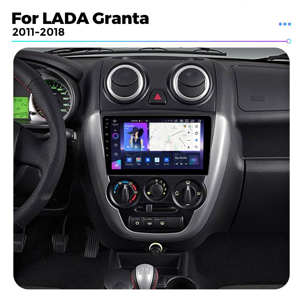 NaviFly NF Series Android 14 8G+256G 2K QLED screen CarPlay Auto DSP RDS 4GLte WIFI For LADA Granta 2011-2018 9inch