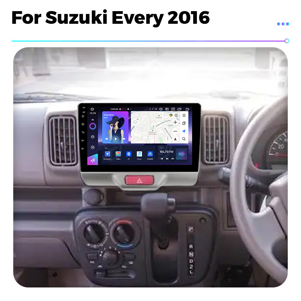 NaviFly NF Series Android 14 8G+256G 2K QLED screen CarPlay Auto DSP RDS 4GLte WIFI For Suzuki Every 2016 9inch