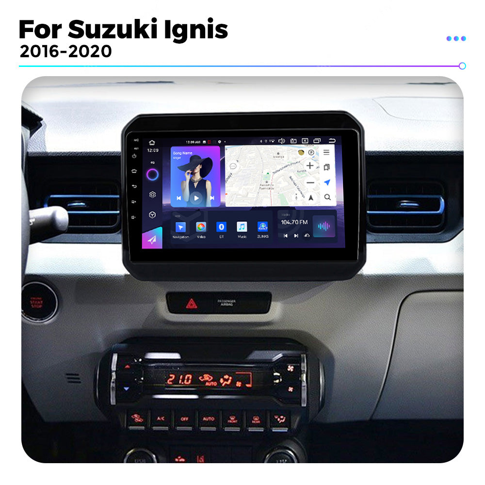 NaviFly NF Series Android 14 8G+256G 2K QLED screen CarPlay Auto DSP RDS 4GLte WIFI For Suzuki Ignis 2016-2020 9inch