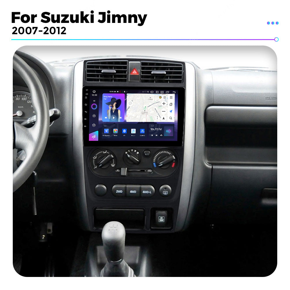 NaviFly NF Series Android 14 8G+256G 2K QLED screen CarPlay Auto DSP RDS 4GLte WIFI For Suzuki Jimny 2007-2012 9inch